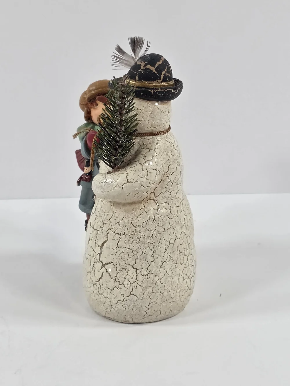 Hallmark A Very Merry Snowman Keepsake Ornament 2003 Crackled Finish